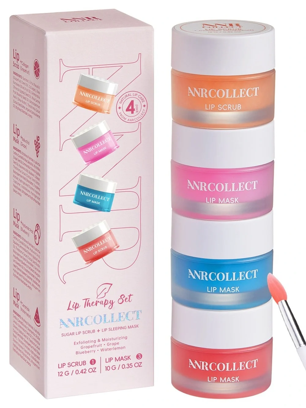 ARNCOLLECT Lip Therapy Set Sugar Lip Scrub + Sleeping Mask Exp 07/28